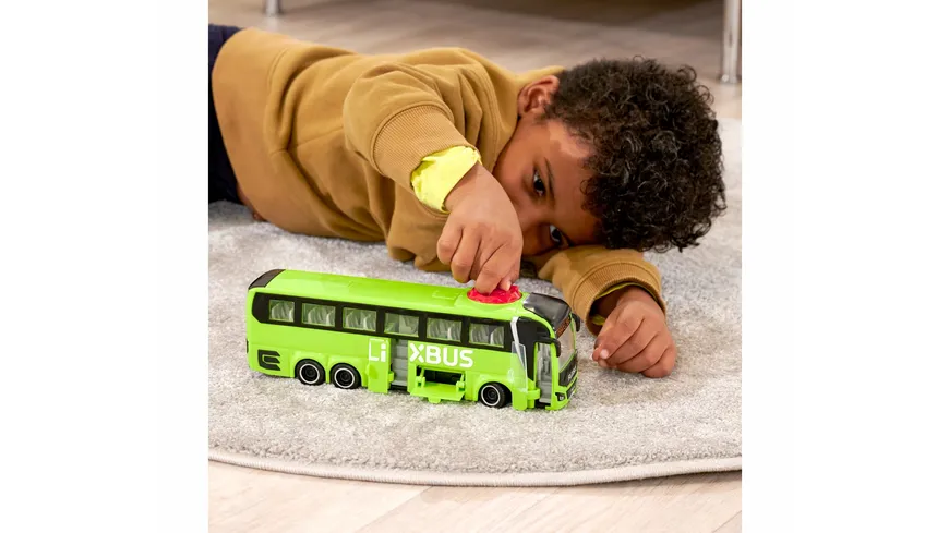 Dickie - MAN Lion's Coach - Flixbus, Lenkbarer Spielzeug-Bus