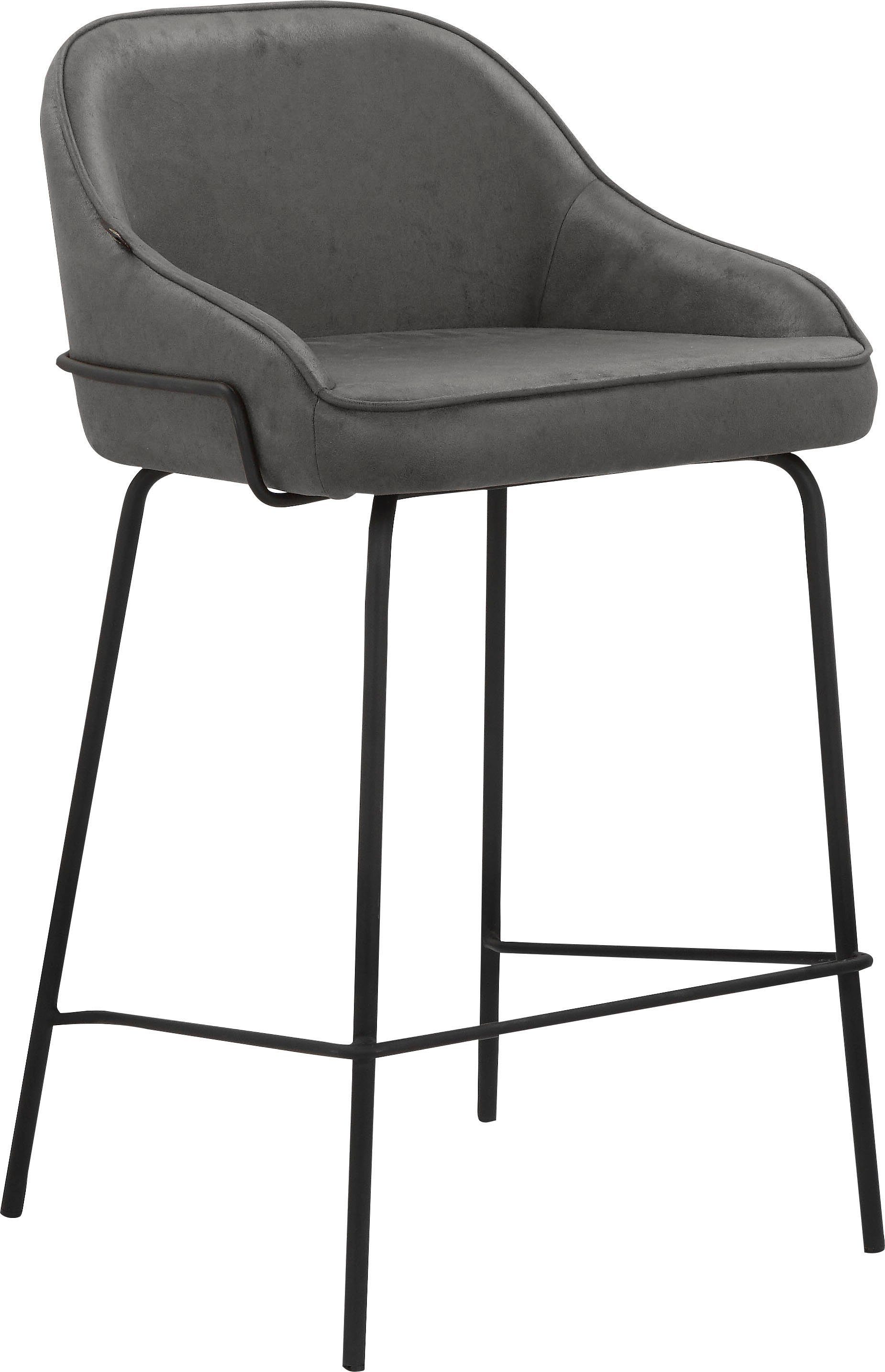 Leonique 4-Fußstuhl Puant (2 St), mit Stoff aus Polyester/recyceltem Polyester, Sitzhöhe 65 cm