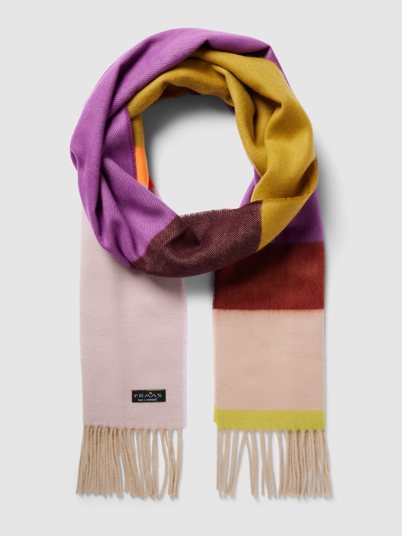 Schal mit Allover-Muster in lila