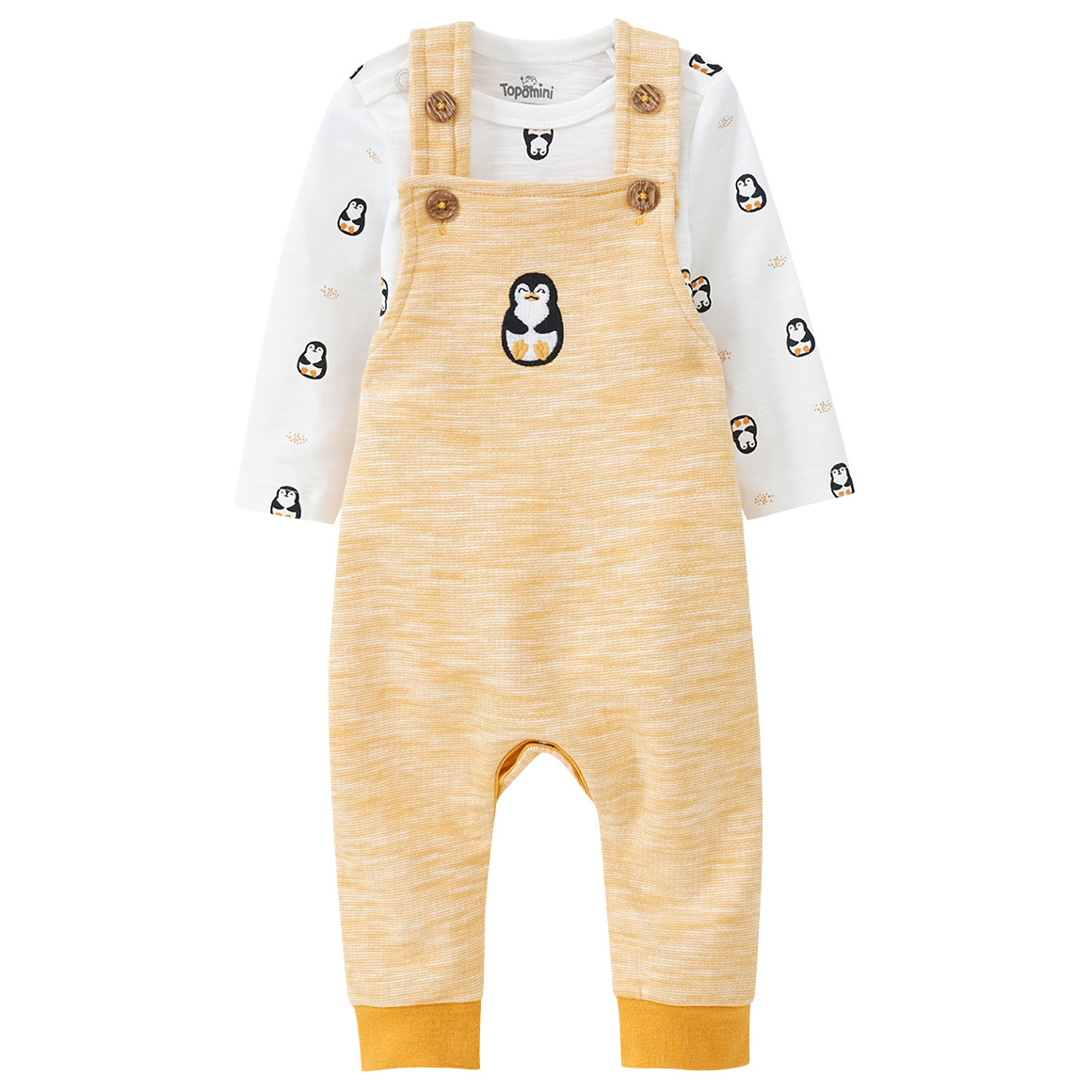 Newborn Strampler und Body mit Pinguinen