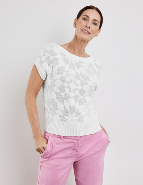 Pullunder mit Strickmuster