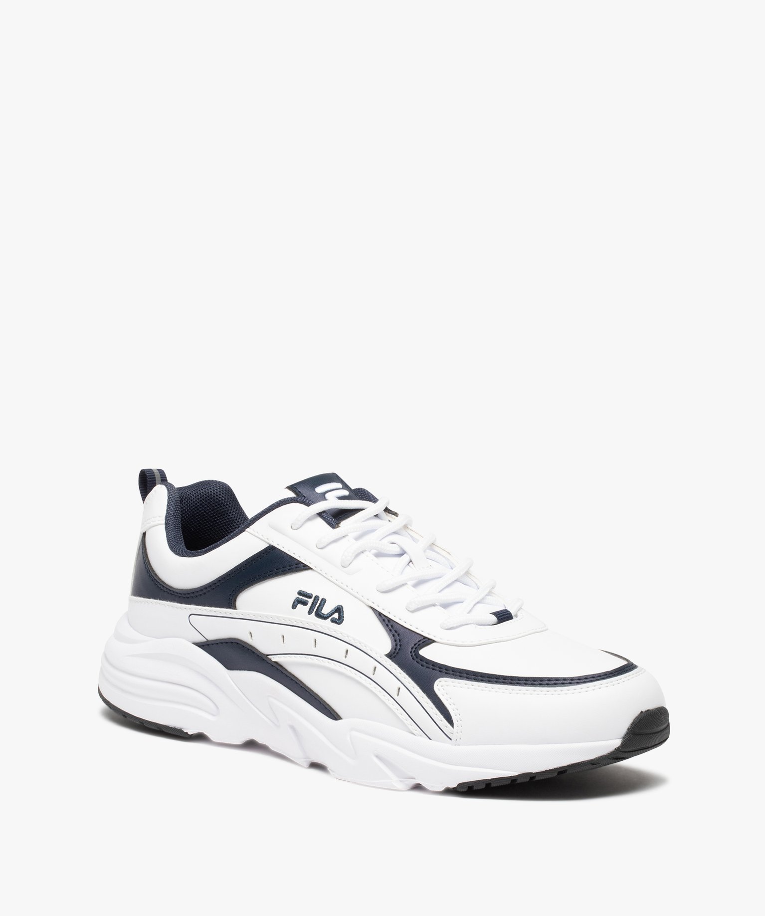 Baskets homme running bicolores à lacets – Fila RRX blanc | GEMO