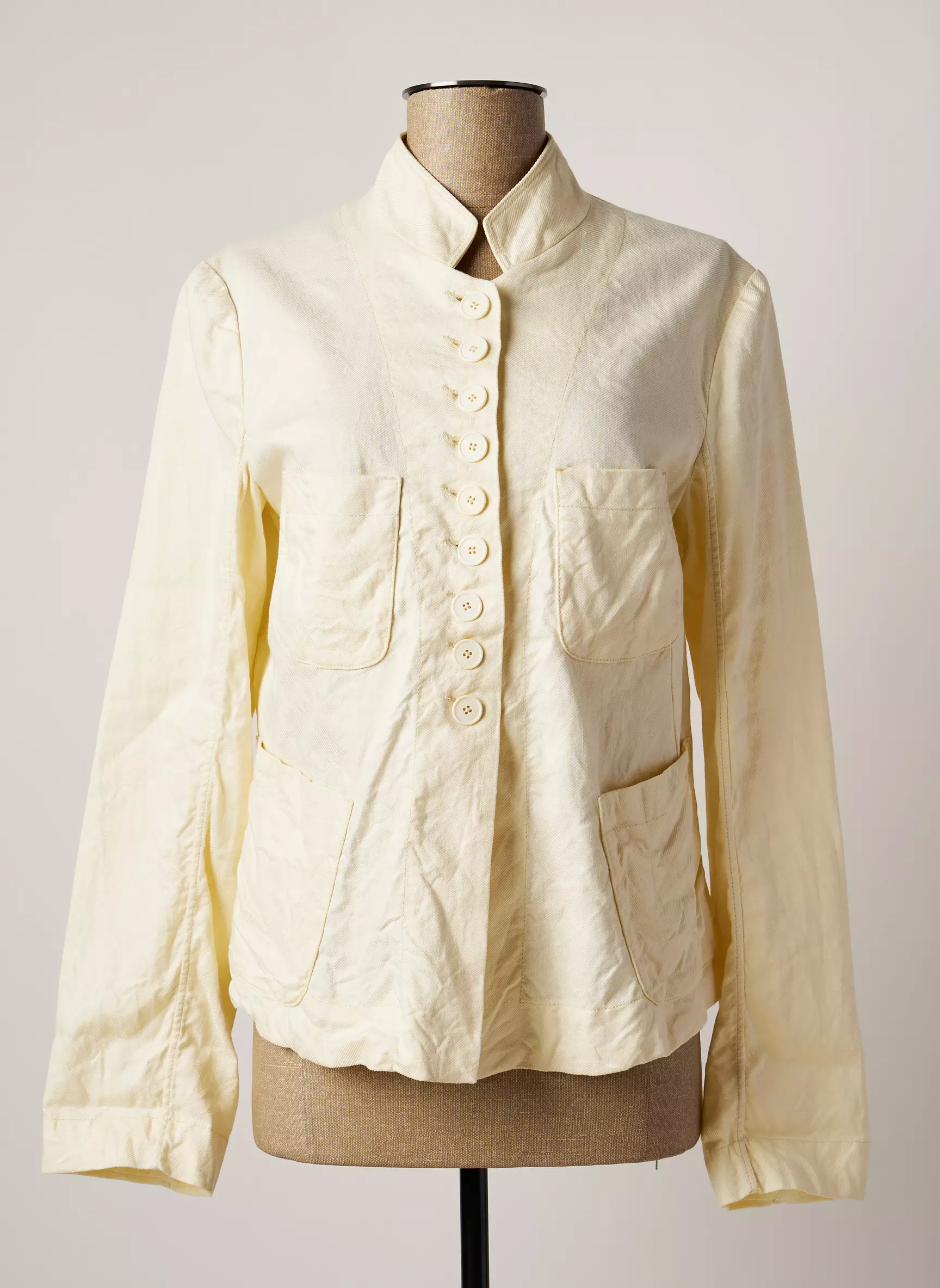 High Vestecasual Femme couleur beige