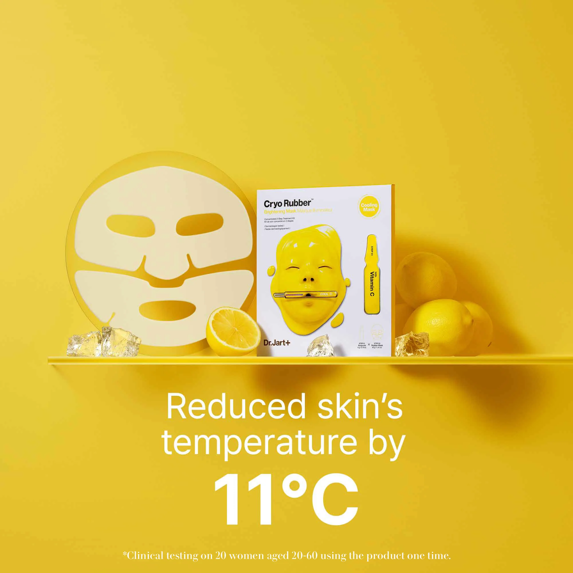 Cryo Rubber™ Lysnende Vitamin C - Lysnende Ansiktsmaske