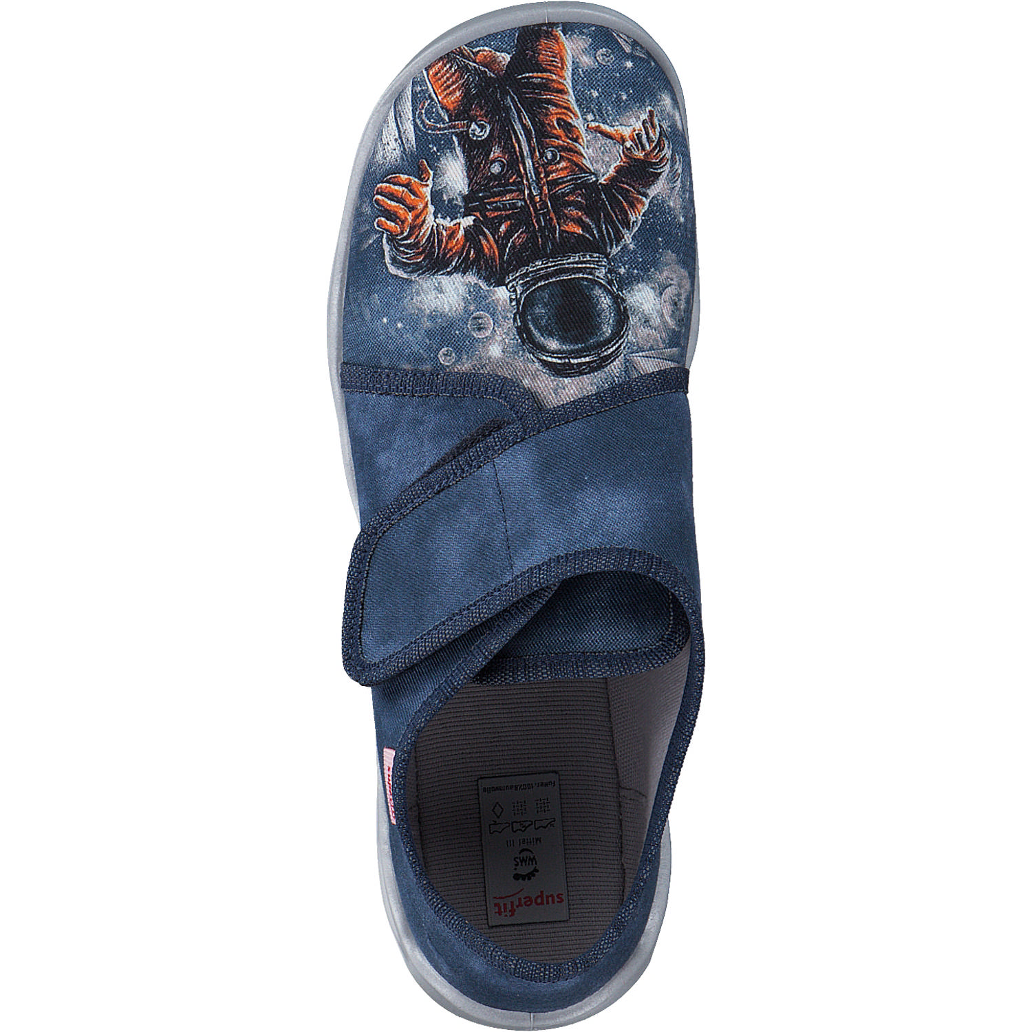 Superfit BUBBLE 06274, Hausschuhe, Kinder, BLAU/MEHRFARBIG