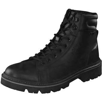 s.Oliver Schnür Boots in schwarz