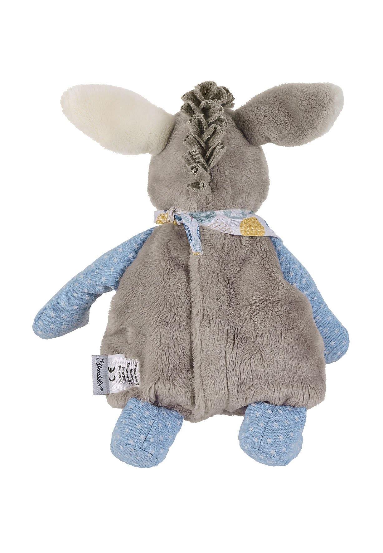 Wärmekissen Esel Emmi in Grau und Blau, 27 cm