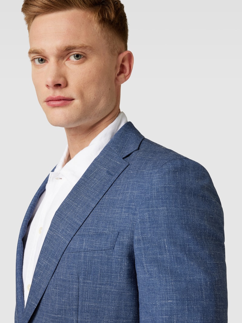 2-Knopf-Sakko mit Strukturmuster Modell 'Huge' in royalblau