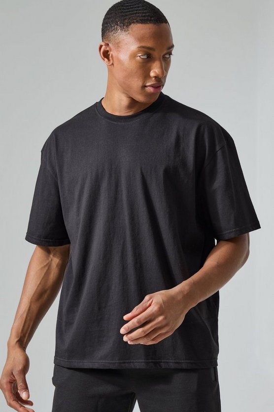 Man Active kastiges T-Shirt mit Athletic Print