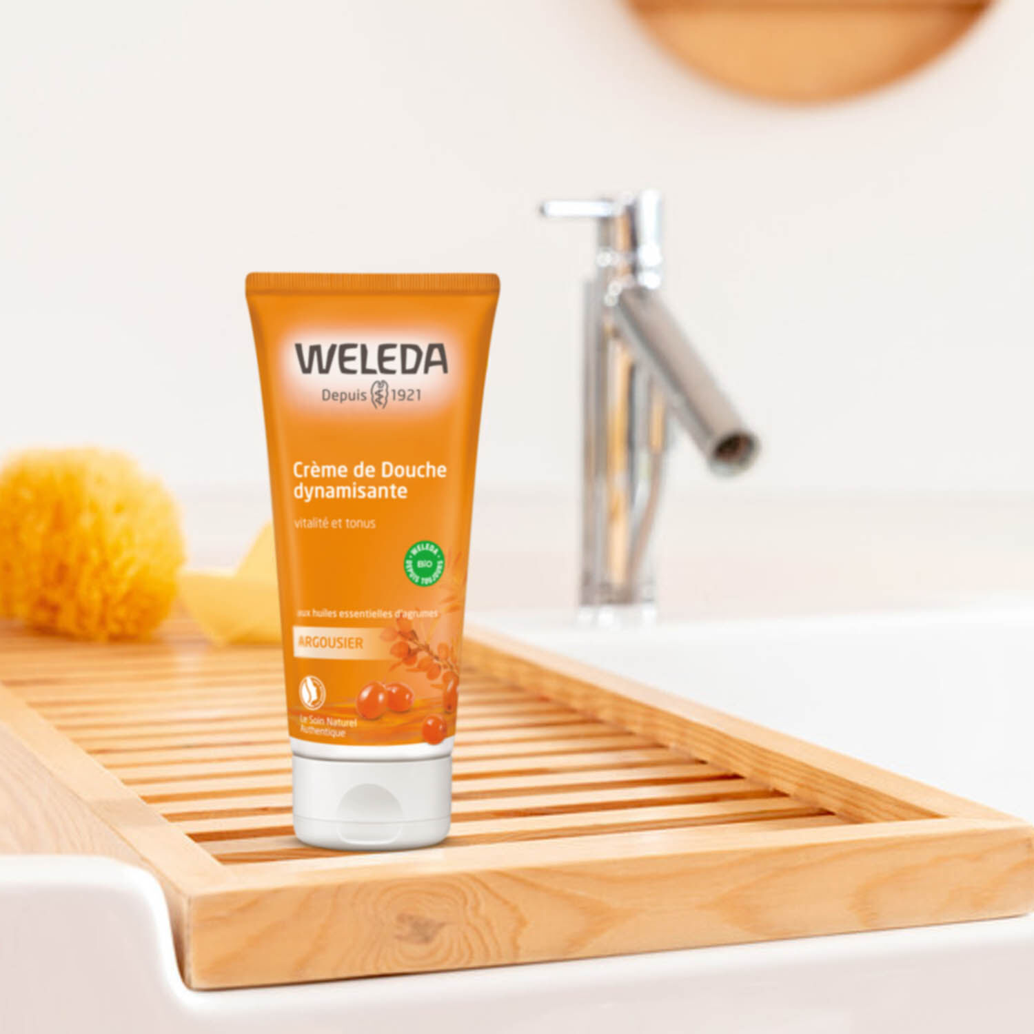 Weleda Argousier Crème de Douche Dynamisante - Vitalité et Tonus - 2 x 200 ml