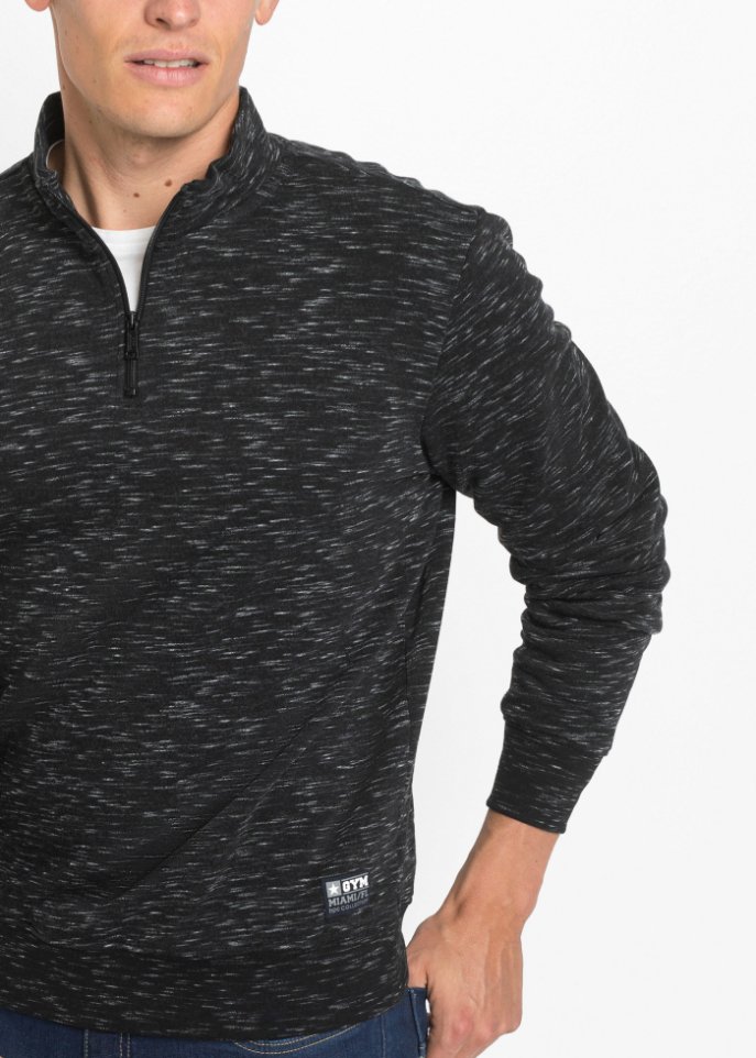 Sweatshirt mit Troyerkragen