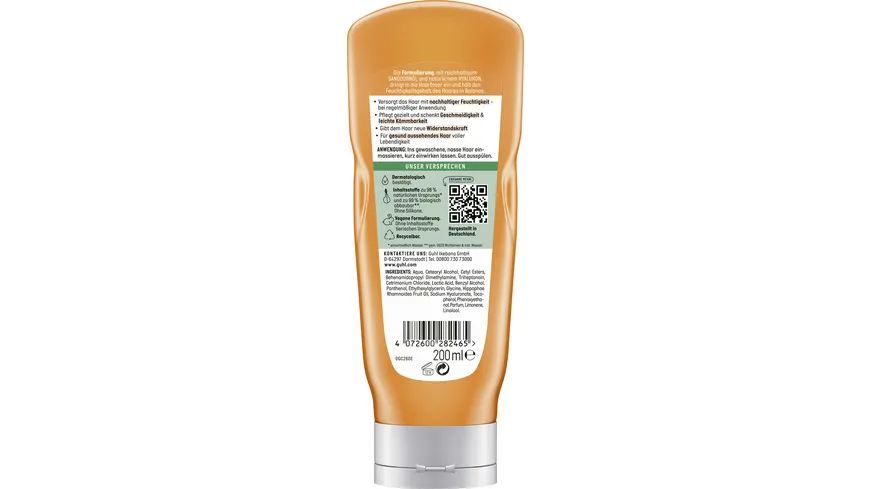 GUHL FEUCHTIGKEITS-AUFBAU Nährpflege-Spülung 200ml 200 ml