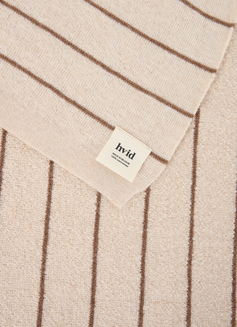 Pătură pentru pătuț din Lână Merino Hvid Harry 70 x 100 cm