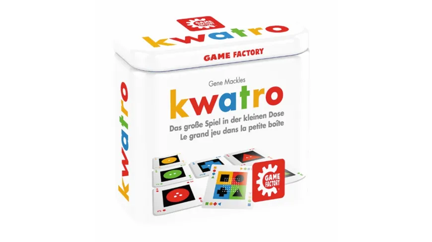 Game Factory - kwatro - Das große Spiel in der kleinen Dose
