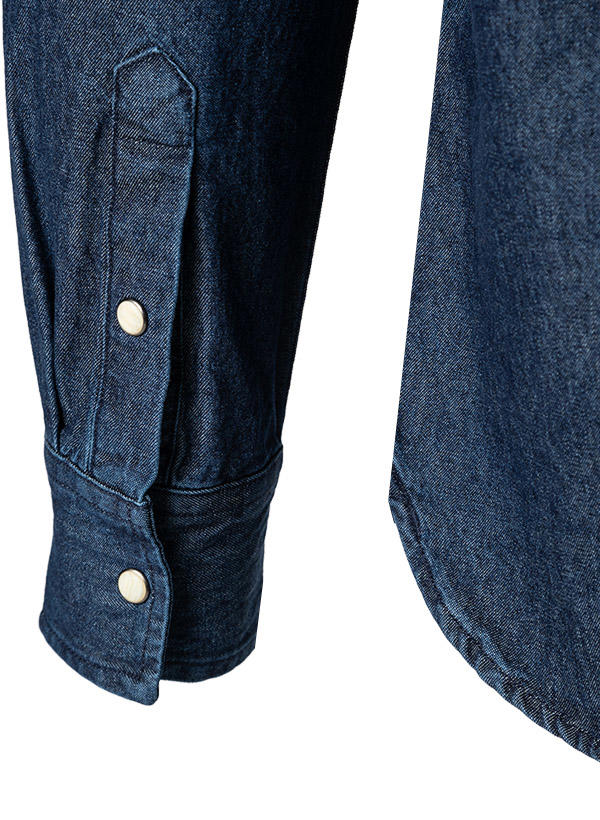 MUSTANG, Jeanshemd, Regular Fit, Baumwolle, mittelblau