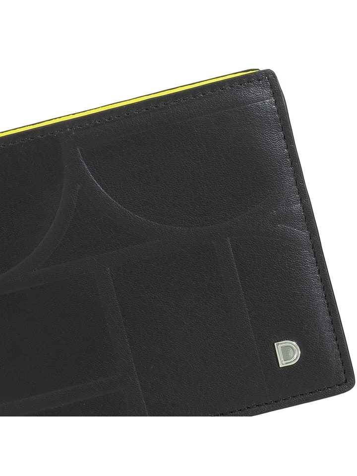 DuDu Up Geldbörse Leder 12.5 cm in black-bright yellow günstig kaufen onesize