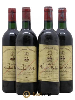 Château Moulin Riche  1985 - Lot de 4 Bouteilles