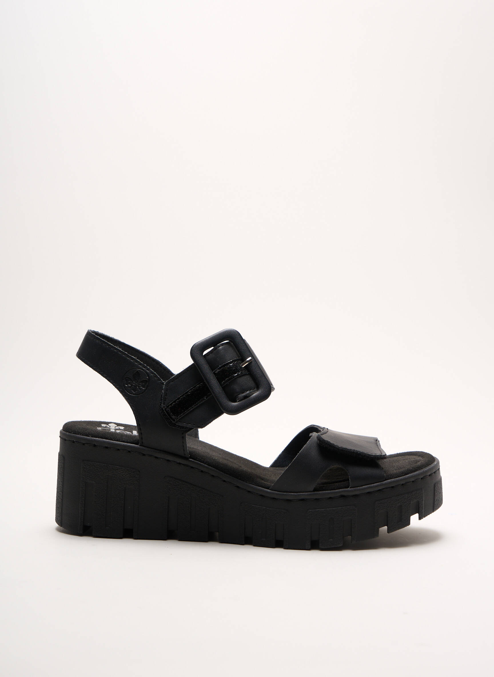 Rieker Sandales Nu Pieds Femme couleur noir