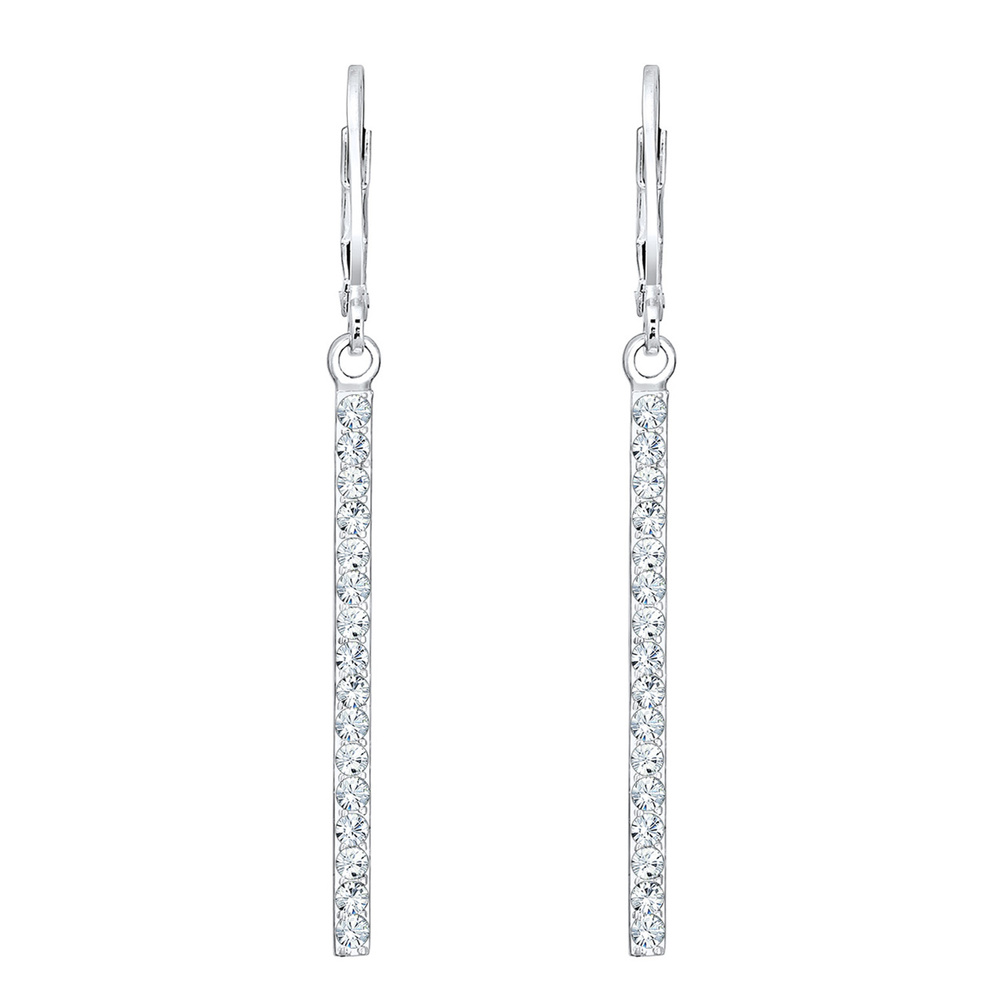 Elli Elli by Julie & Grace Boucles d'Oreilles Geo Look avec des Cristaux Boucles d'Ore Boucles d'oreilles