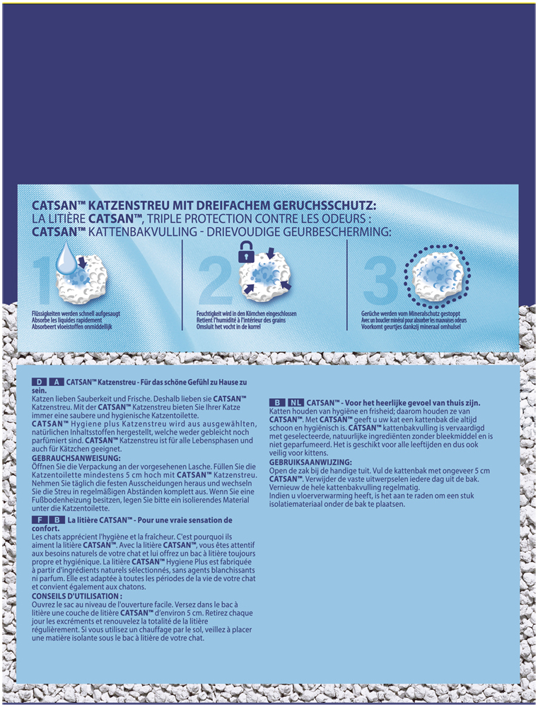 CATSAN Katzenstreu CATSAN Hygiene Plus Streu 9 l + 10% gratis