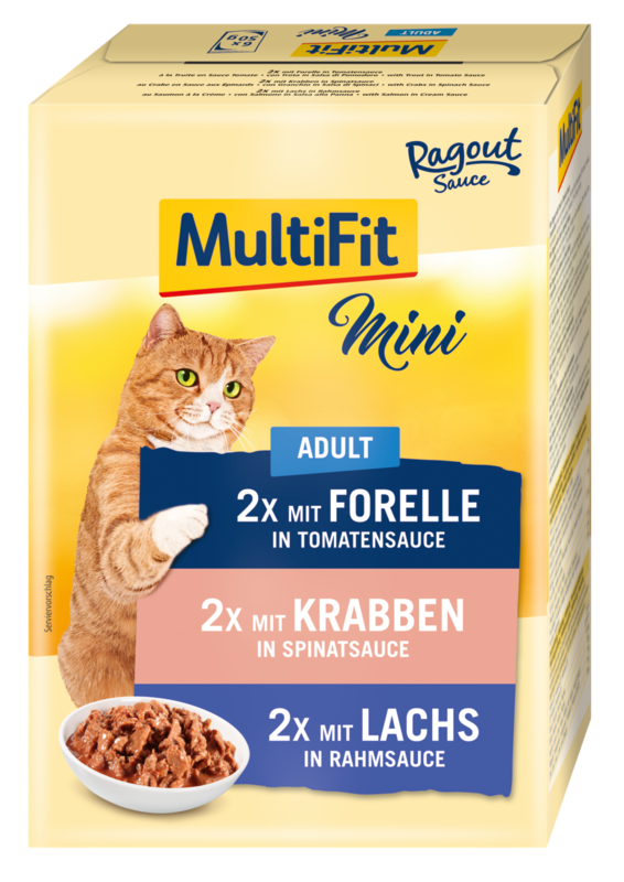 MultiFit Nassfutter MultiFit Mini 6x50g Fisch