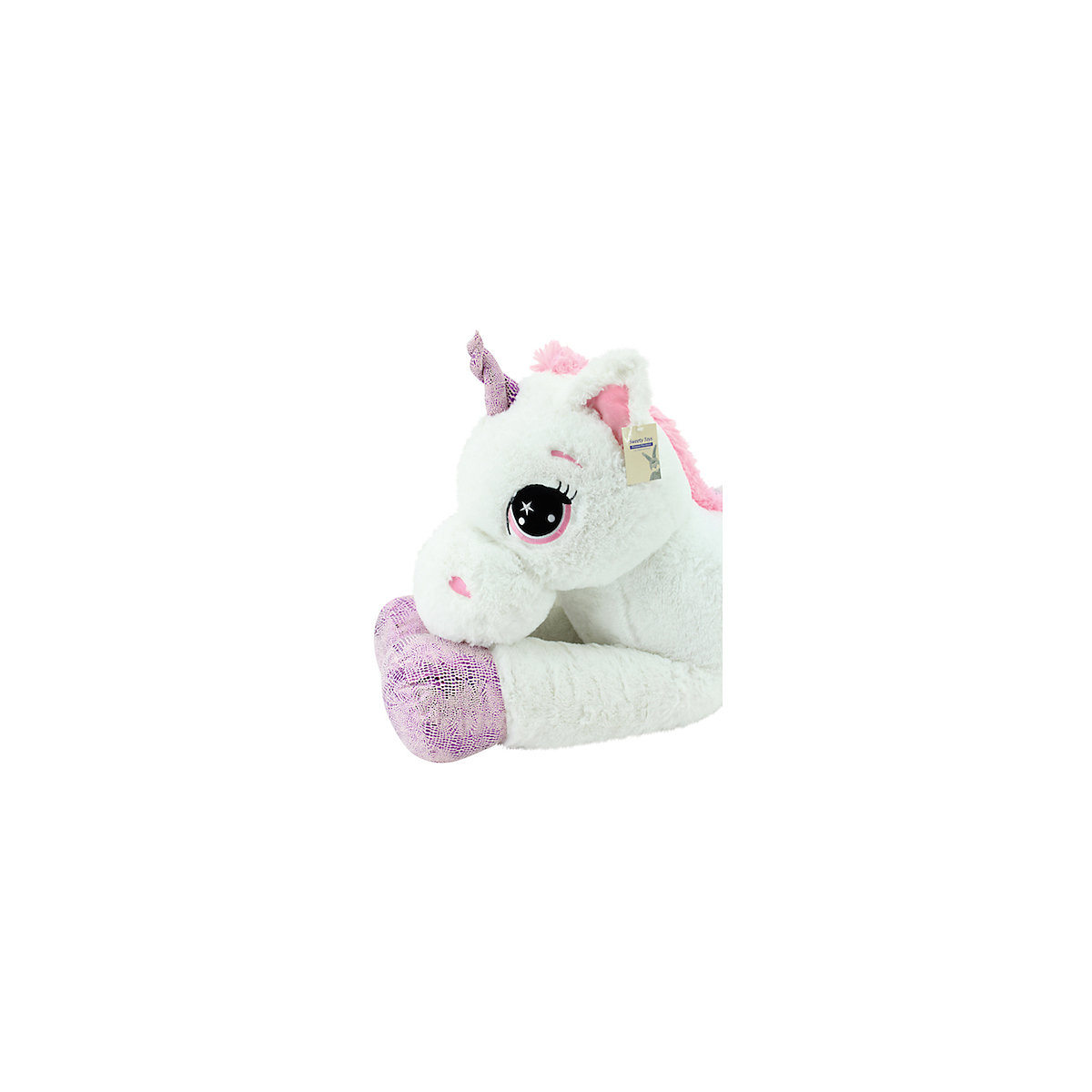 Sweety Toys 8056 XXL Einhorn Pegasus Plüschtier Kuscheltier 130 cm weiss