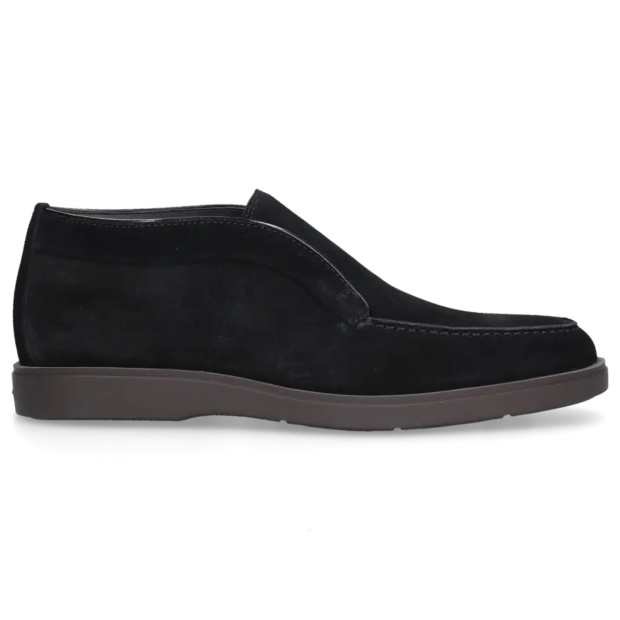 Santoni - Stiefeletten DESERT BOOT Veloursleder - schwarz