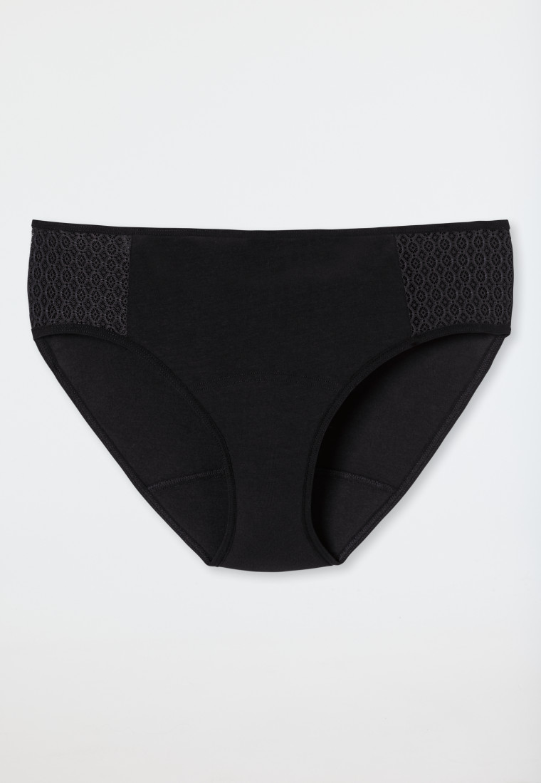 Periodenslip Spitze schwarz - Secret Care