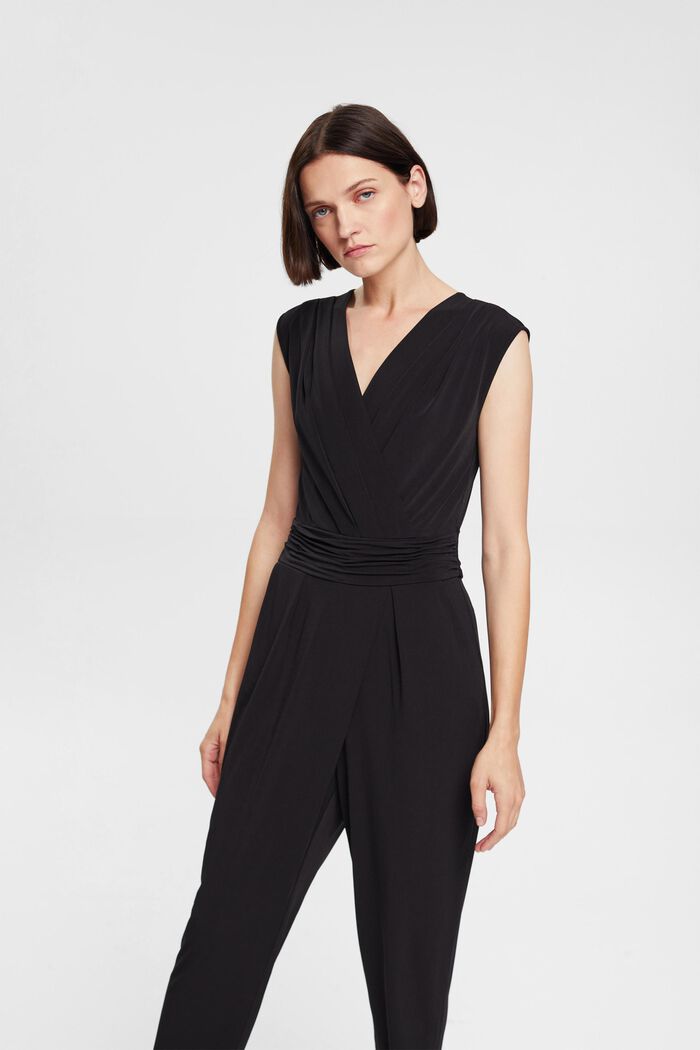 Jumpsuit aus Jersey mit Taillengürtel