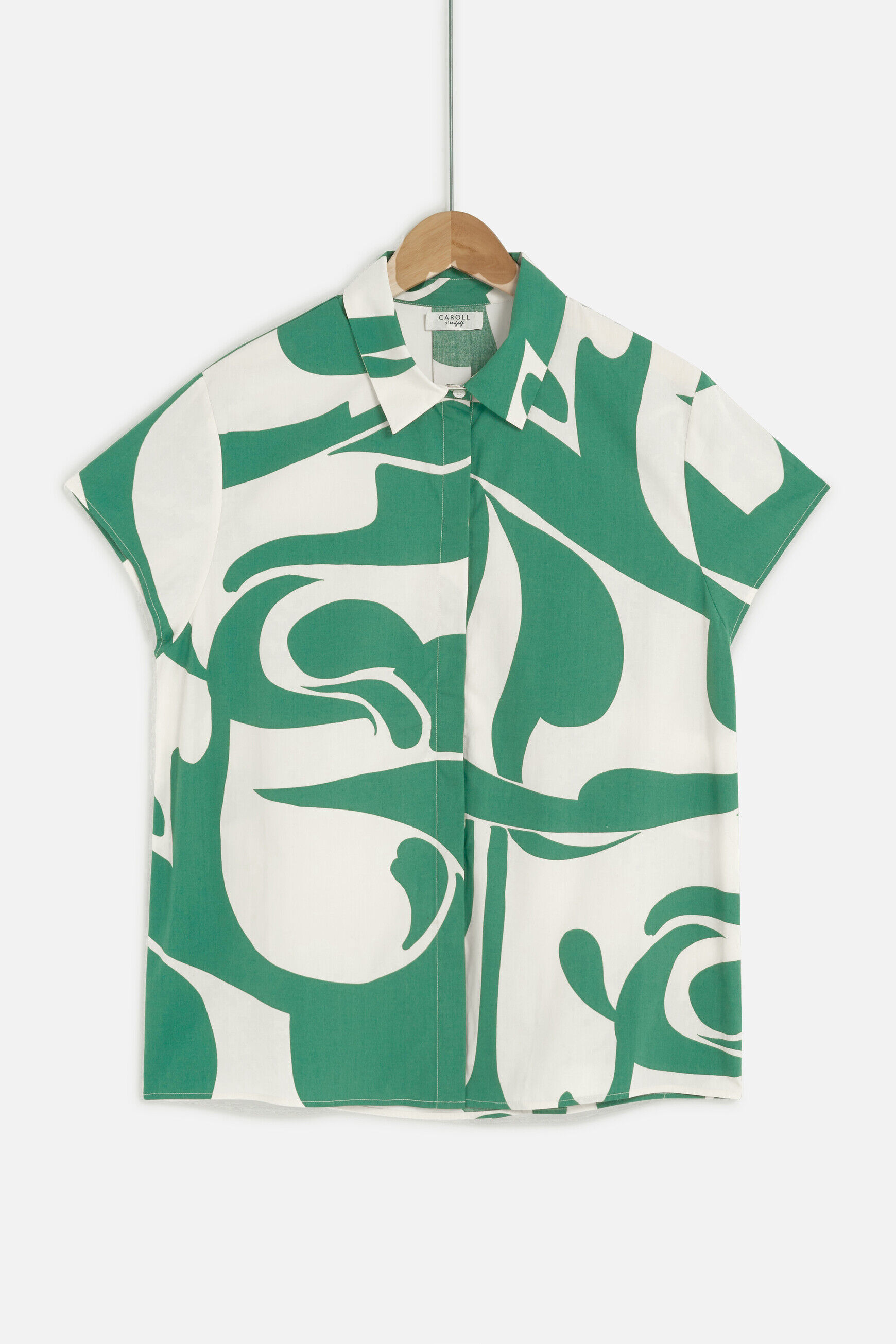Chemisier canemone vert menthe femme