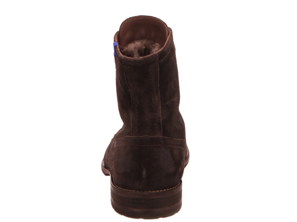 FLORIS VAN BOMMEL Schnür-Stiefeletten braun Floris Casual DarkBrown Washed