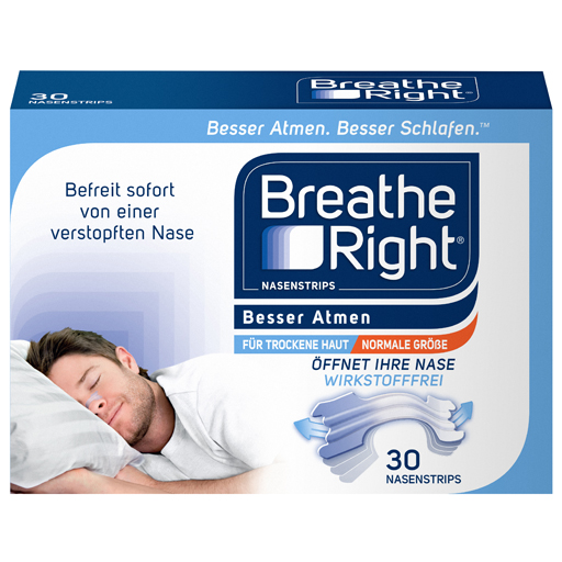 BESSER Atmen Breathe Right Nasenpfl.normal transp.  30 St  Pflaster