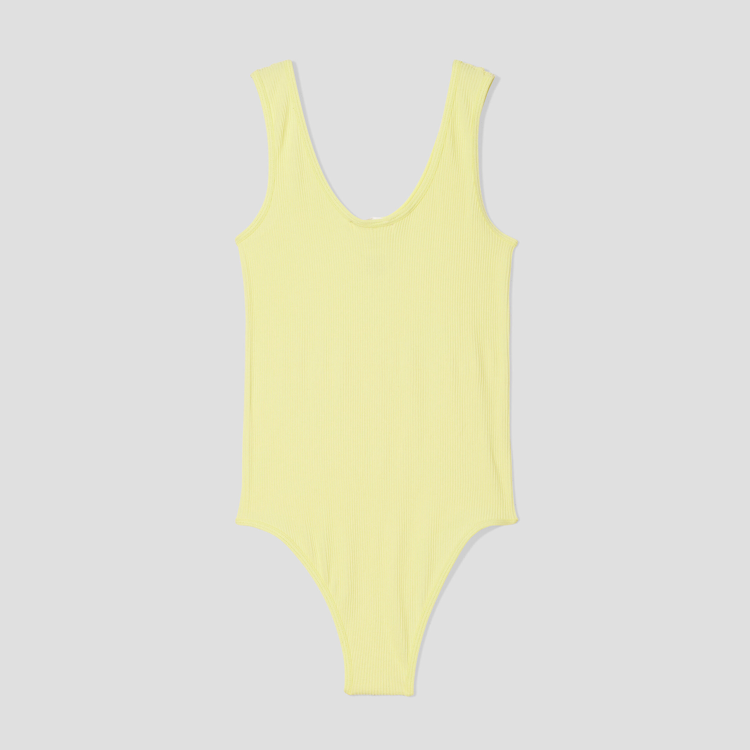 Body bretelles sans couture jaune pastel femme | Cache Cache