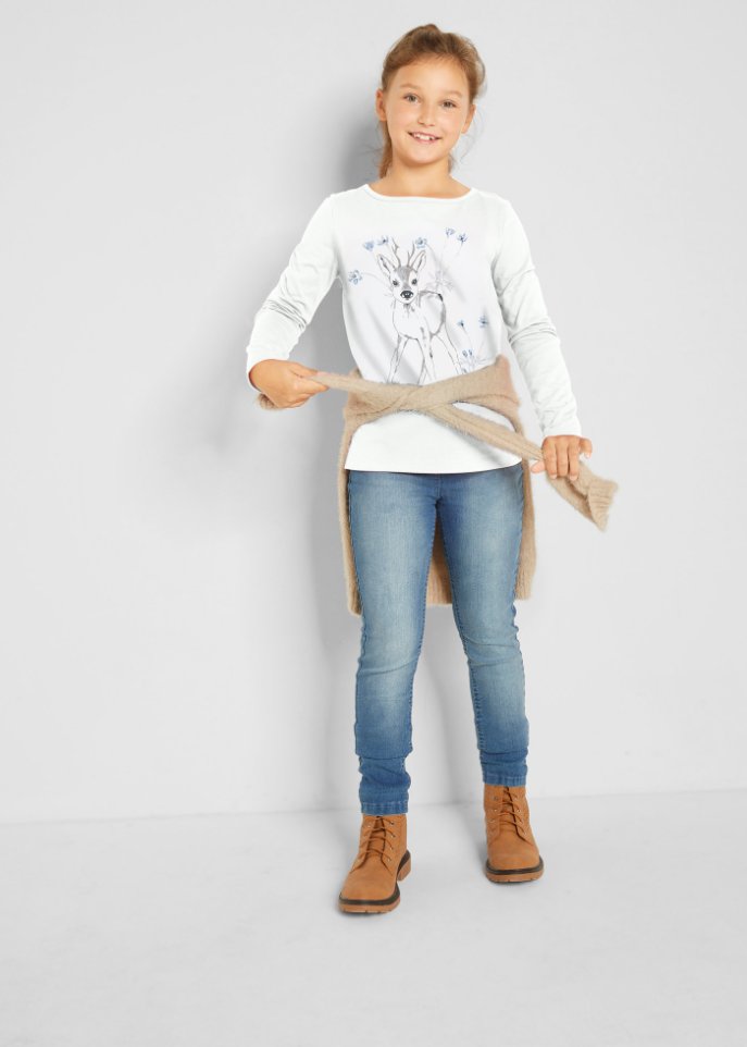 Mädchen Langarmshirt Bio-Baumwolle