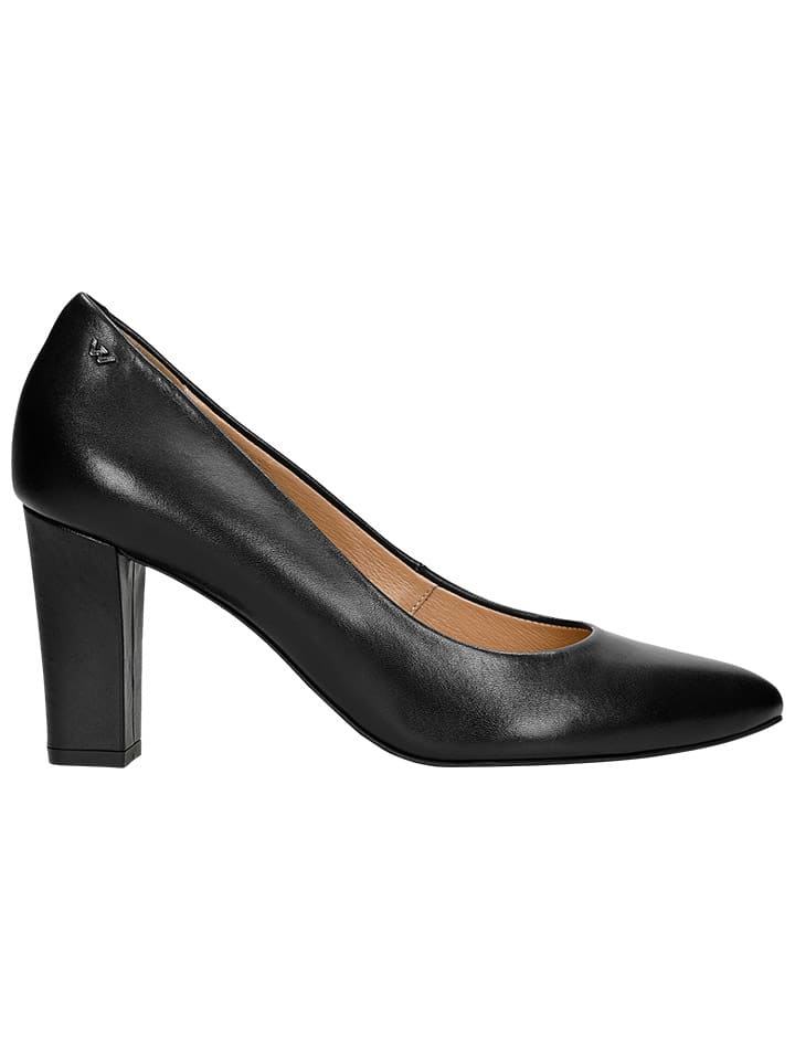 Wojas Leder-Pumps in Schwarz günstig kaufen