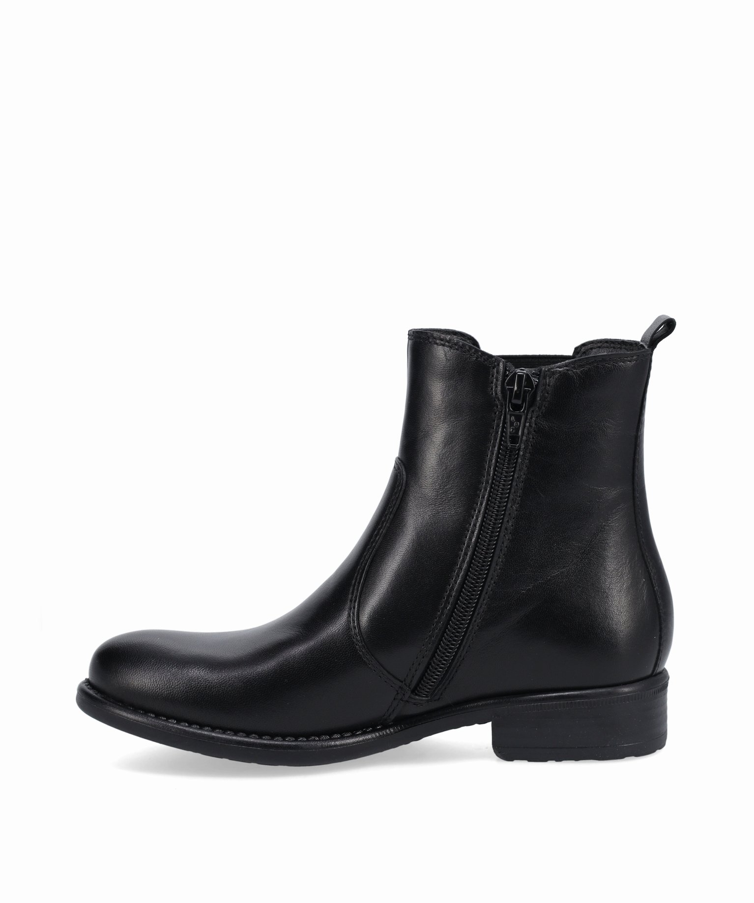 Boots fille style Chelsea unies dessus cuir - Tanéo noir | GEMO