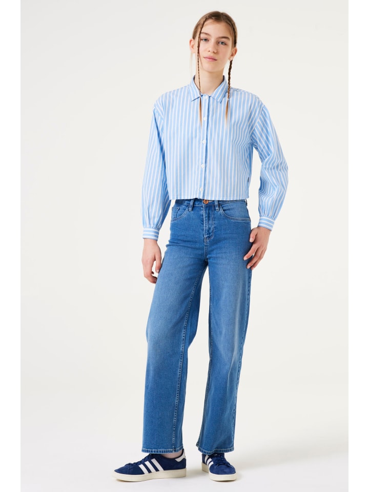 Garcia Cropped Bluse langarm in off white günstig kaufen 164-170
