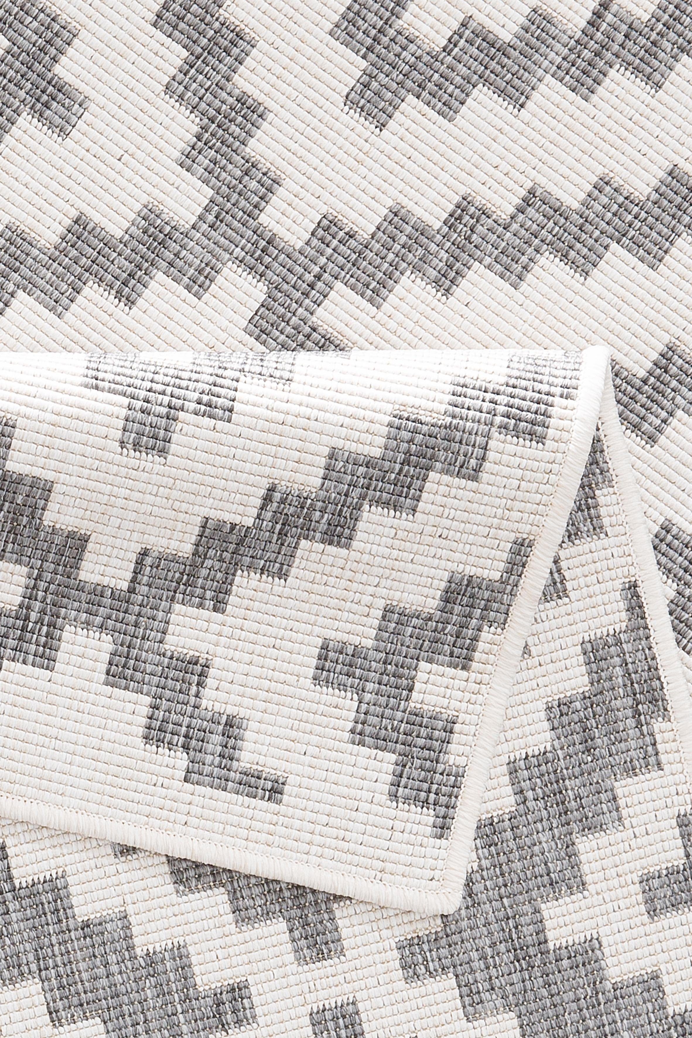 Teppich Ronda Wendeteppich, my home, rechteckig, Höhe: 5 mm, Sisal-Optik, Flachgewebe, In- und Outdoor, geometrisches Boho Design