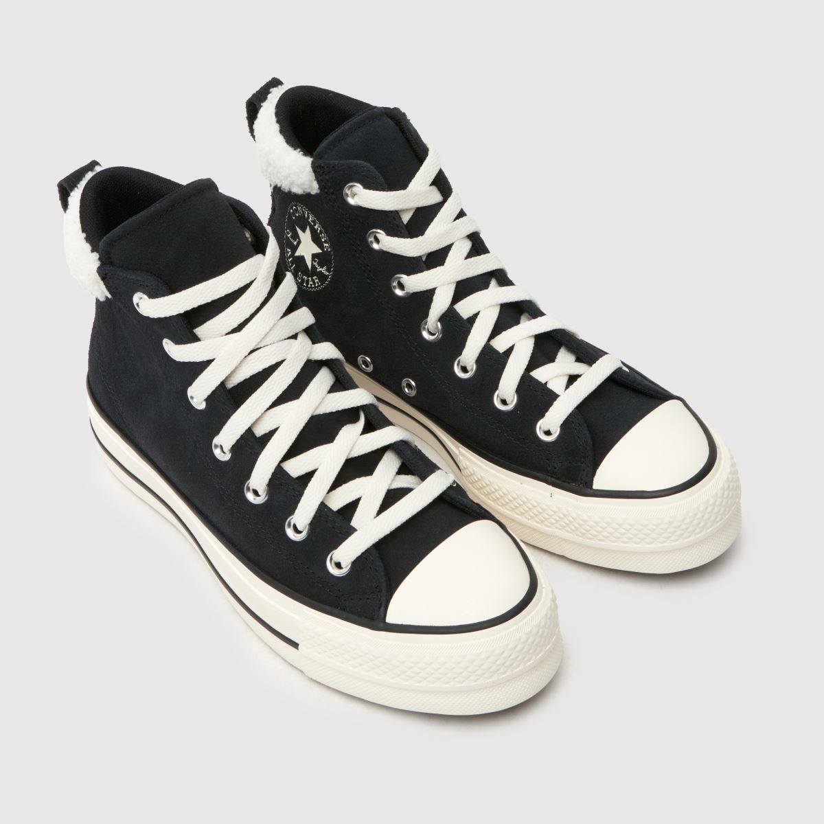 Converse All Star Puff Lift cipők fekete színben