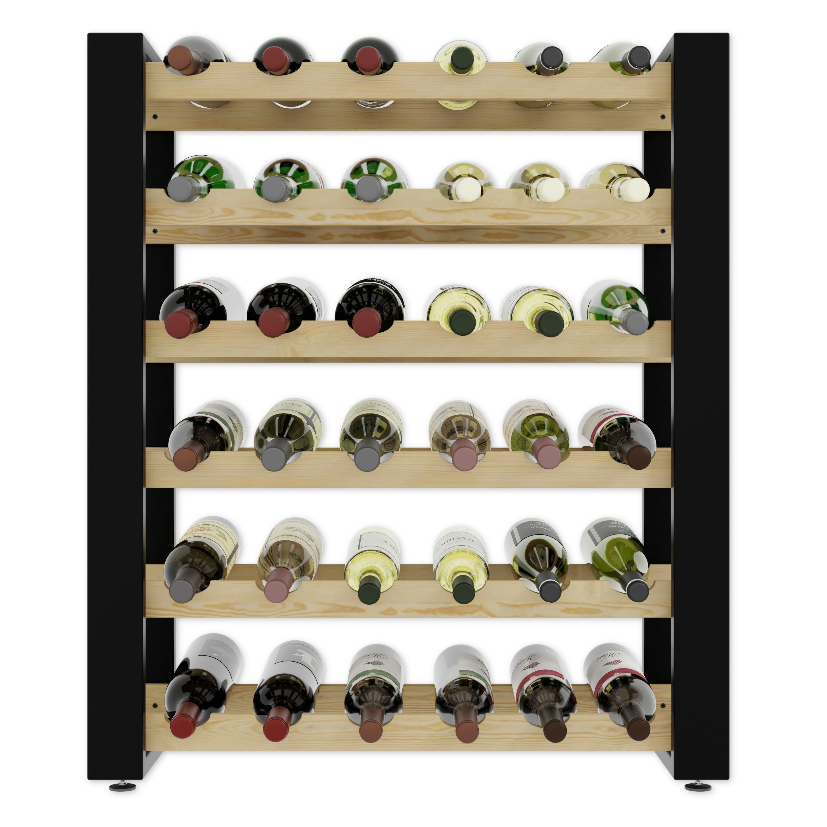 Lenmar Weinregal LOFT Weinregal aus Holz,Flaschenregal,Kellerregal,Regale,Weinständer