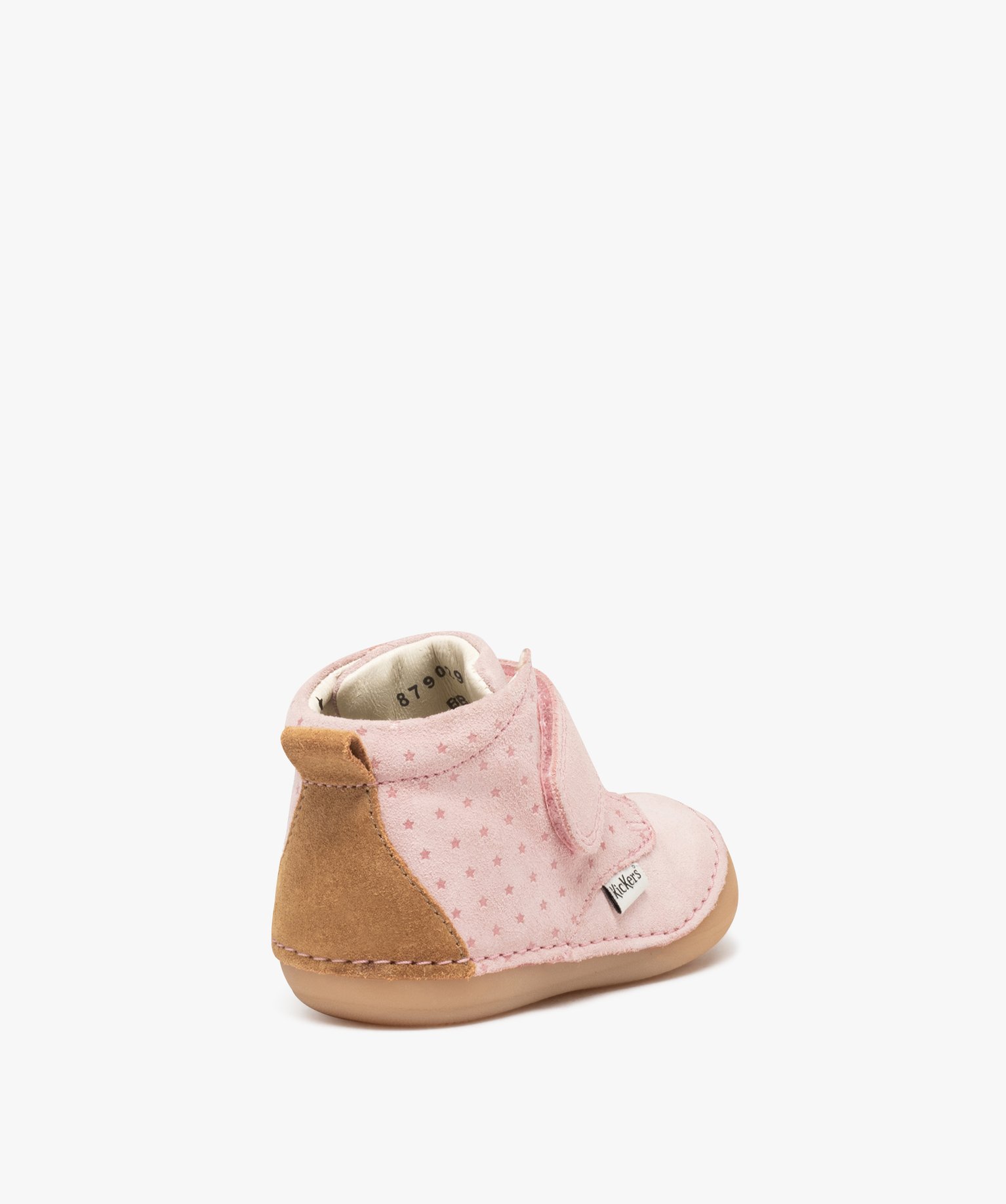 Chaussures premiers pas bébé fille bottillons en cuir sué... rose | GEMO