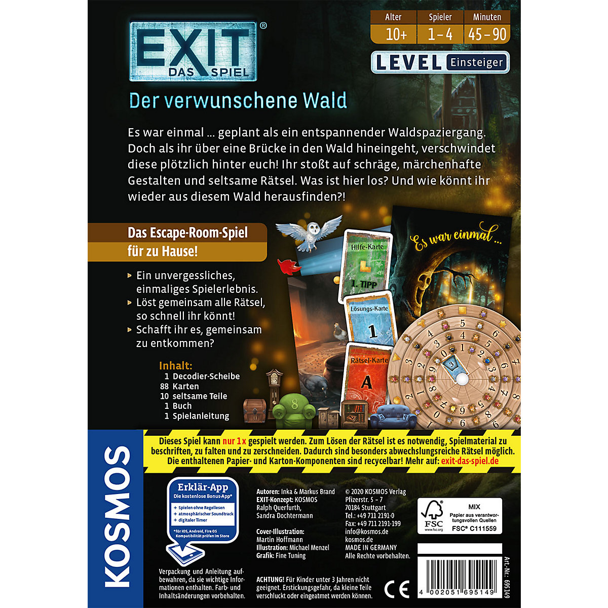 EXIT Das Spiel - Der verwunschene Wald - Level Einsteiger
