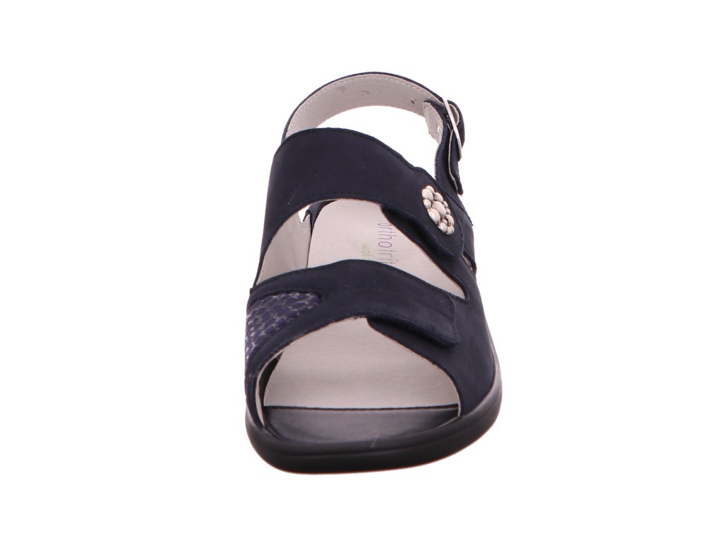 WALDLÄUFER Komfort Sandalen blau DENVER GIRAFFESTRETCH