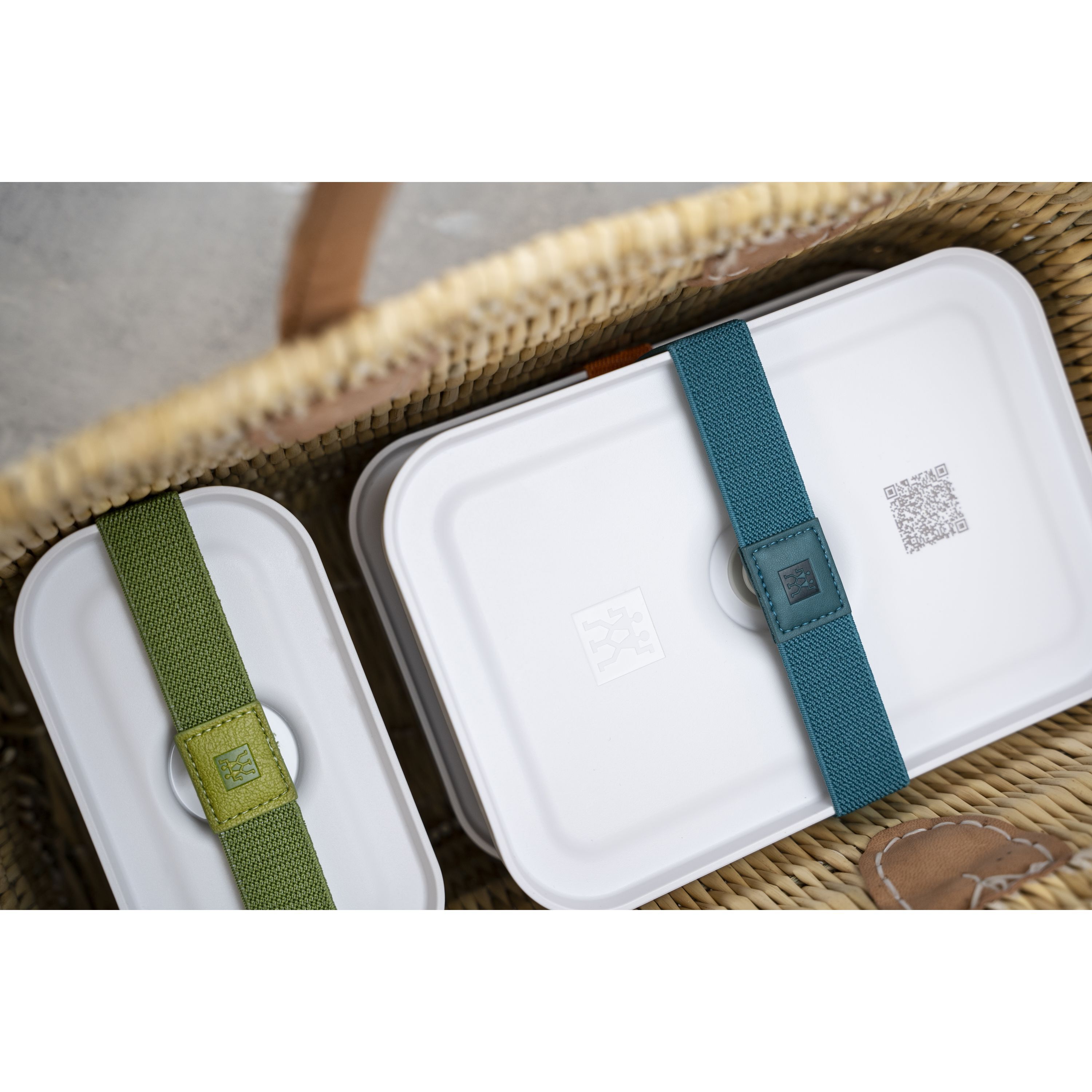 Vakuum Lunchbox L, Kunststoff, Weiß-grau