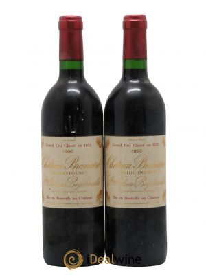 Château Branaire Ducru 4ème Grand Cru Classé  1990 - Lot de 2 Bouteilles
