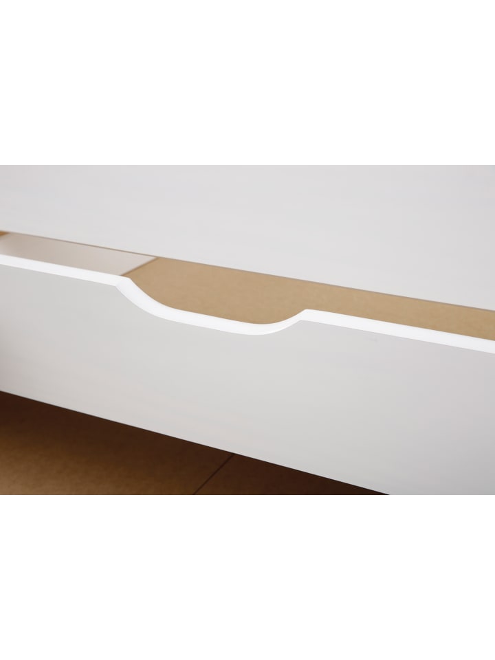ebuy24 Bett Riewo Weiß 205 x 98 cm günstig kaufen onesize
