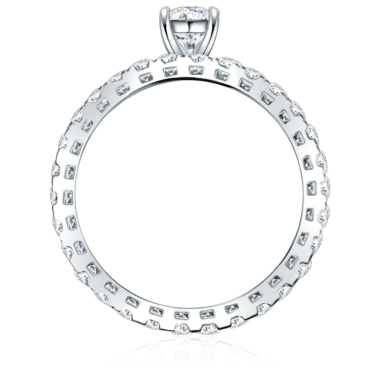Ring Sterling Silber Zirkonia in Silber