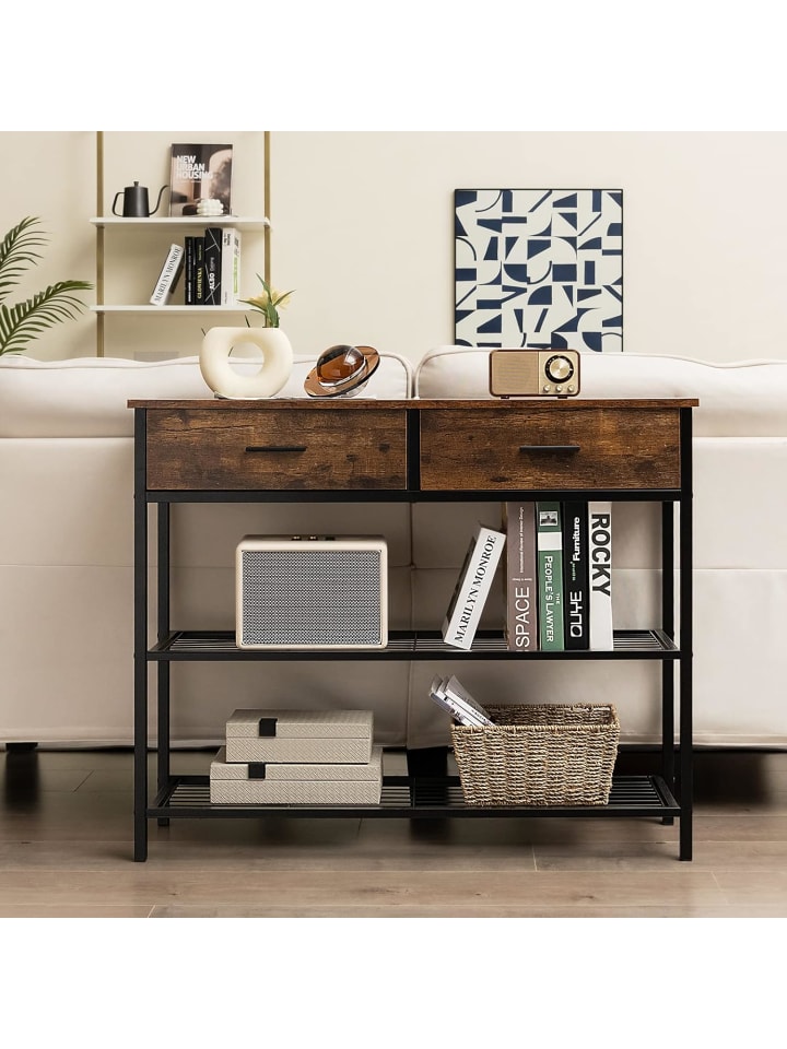 COSTWAY Konsolentisch 100 x 30 x 81,5 cm in Braun günstig kaufen onesize