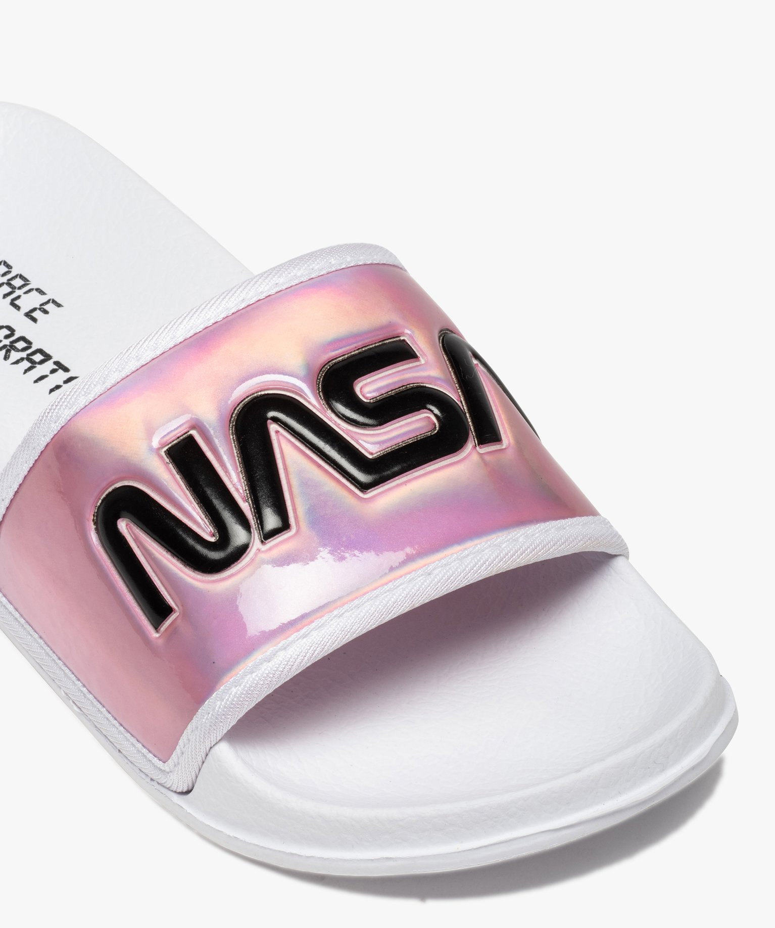 Mules de piscine fille à bandeau irisé - Nasa rose | GEMO