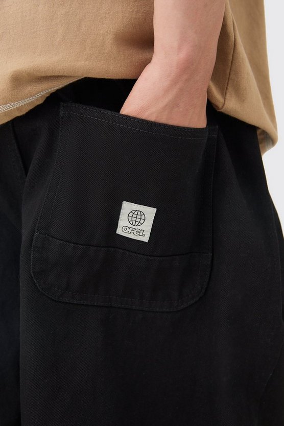 Schwarze Ballon-Jeans